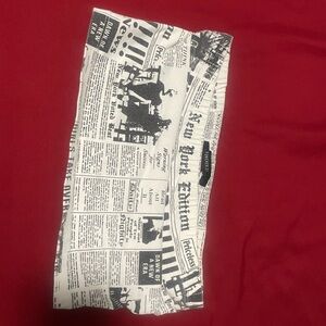 Newspaper Print Scarf